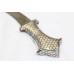 Dagger Knife Pure Silver Koftgiri Hand Forged Steel Blade Handmade Handle C994